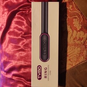 TYMO Ring Hair Straightening Comb in Black and Pink